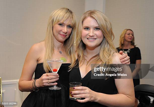 Actresses Jillian Bell and Charlotte Newhouse attend the Backstage Creations Celebrity Retreat at The 2016 Writers Guild West Awards at the Hyatt...