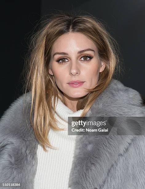 Olivia Palermo attends the Tibi fashion show during Fall 2016 New York Fashion Week on February 13, 2016 in New York City.