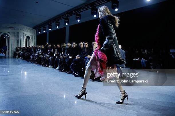 Models walk the runway during the Altuzarra show during the Fall 2016 New York Fashion Week on February 13, 2016 in New York City.