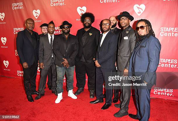 Music group The Roots attend the 2016 MusiCares Person of the Year honoring Lionel Richie at the Los Angeles Convention Center on February 13, 2016...