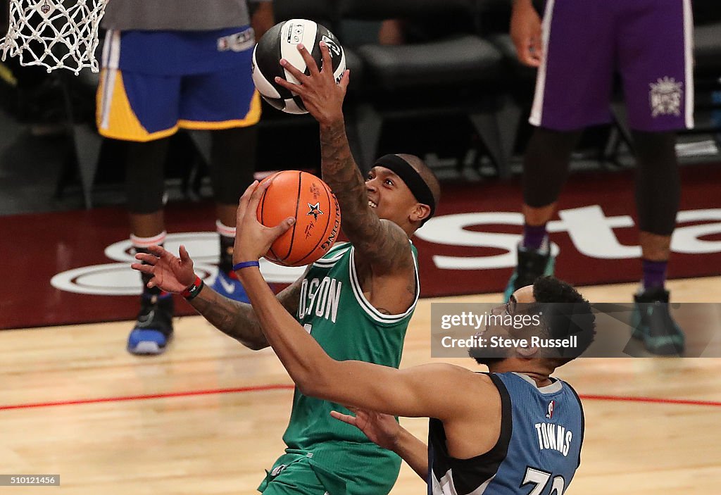 NBA's All-Star Saturday Night. Where players compete in three events, the Skills Challenge, 3-point shooting and Slam Dunk