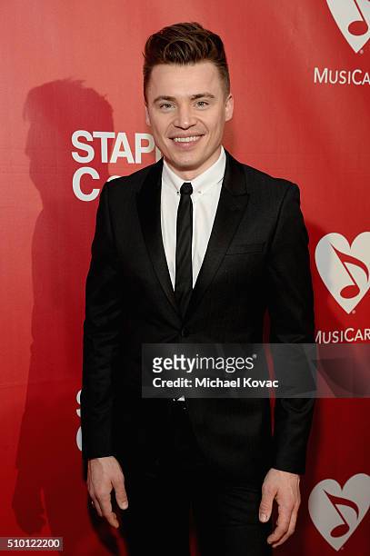 Singer Shawn Hook attends the 2016 MusiCares Person of the Year honoring Lionel Richie at the Los Angeles Convention Center on February 13, 2016 in...
