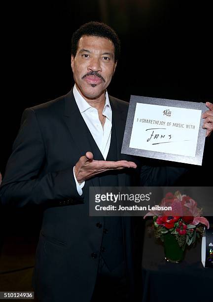 Honoree Lionel Richie attends the gifting suite during the 2016 MusiCares Person Of The Year honoring Lionel Richie at Los Angeles Convention Center...
