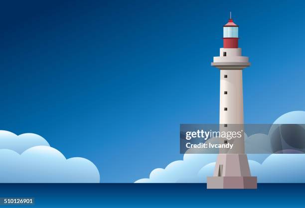 lighthouse - lighthouse light stock illustrations