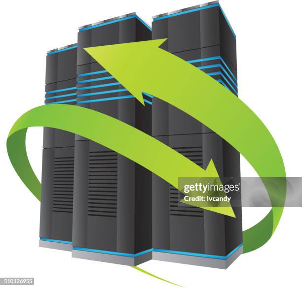 server security - supercomputer server stock illustrations
