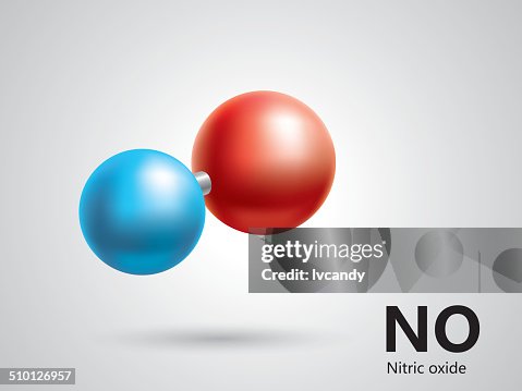 Nitric oxide molecular model Nitric oxide molecular model