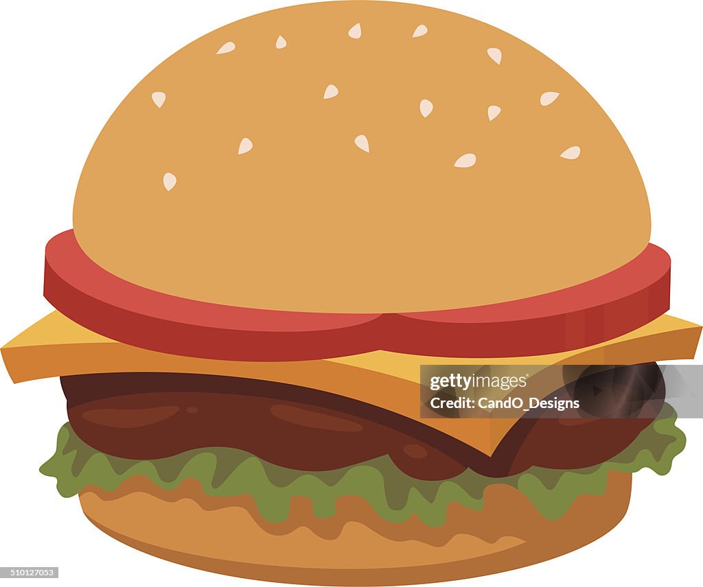 Burger Cartoon High-Res Vector Graphic - Getty Images