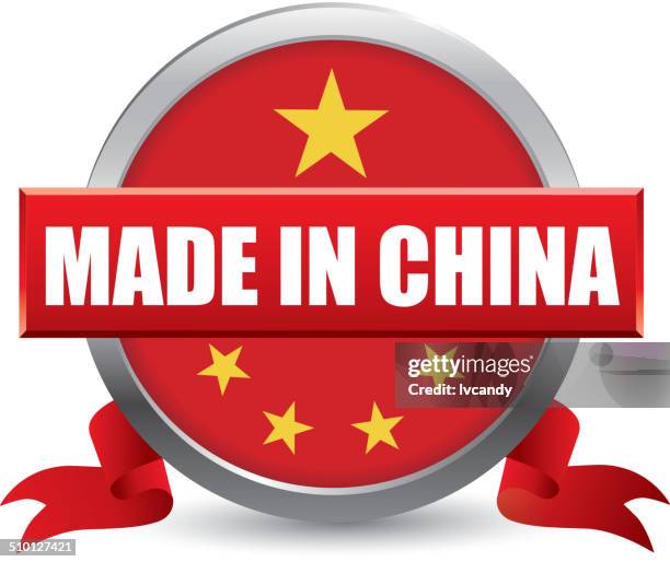 made in china badge - product creation stock illustrations