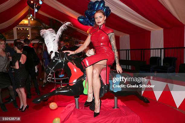 Sophia Thomalla during the Bild 'Place to B' Party at Borchardt during the 66th Berlinale International Film Festival Berlin on February 13, 2016 in...