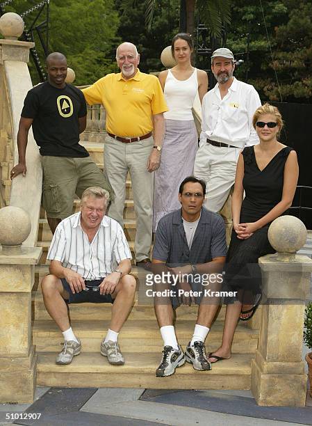 Actors Sean Patrick Thomas, Dominic Chianese, Elisabeth Waterston, Sam Waterston, Kristen Johnston, Jimmy Smits and Brian Murray attend rehearsals of...