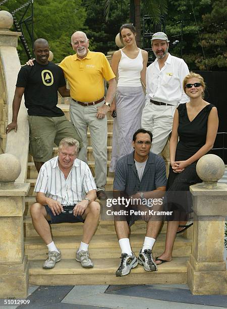 Actors Sean Patrick Thomas, Dominic Chianese, Elisabeth Waterston, Sam Waterston, Kristen Johnston, Jimmy Smits and Brian Murray attend rehearsals of...