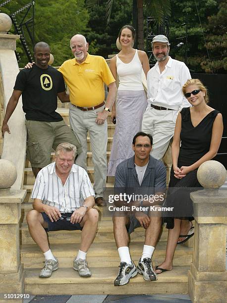Actors Sean Patrick Thomas, Dominic Chianese, Elisabeth Waterston, Sam Waterston, Kristen Johnston, Jimmy Smits and Brian Murray attend rehearsals of...