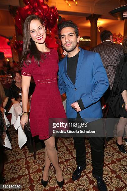 Elyas M'Barek and his girlfriend Julia Czechner during the Bild 'Place to B' Party at Borchardt during the 66th Berlinale International Film Festival...