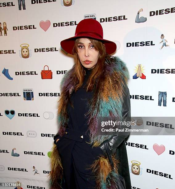 Sophia Lamar attends Diesel Madison Avenue Flagship Opening Celebration on February 13, 2016 in New York City.