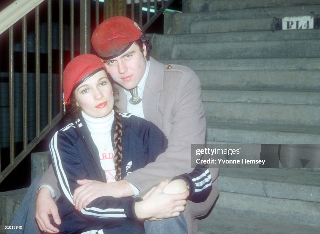 Guardian Angels founders Curtis Sliwa and Lisa Evers pose for a... News