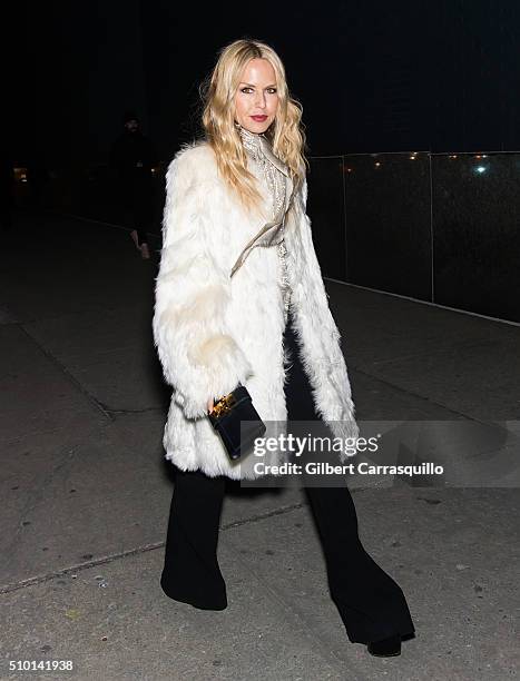 Fashion designer Rachel Zoe is seen outside the Altuzarra Fall 2016 fashion show during New York Fashion Week at Spring Studios on February 13, 2016...