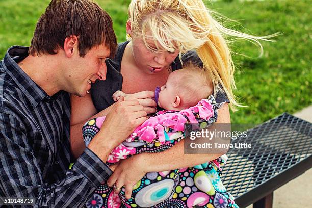 comforting the baby - kuscheldecke stock-fotos und bilder