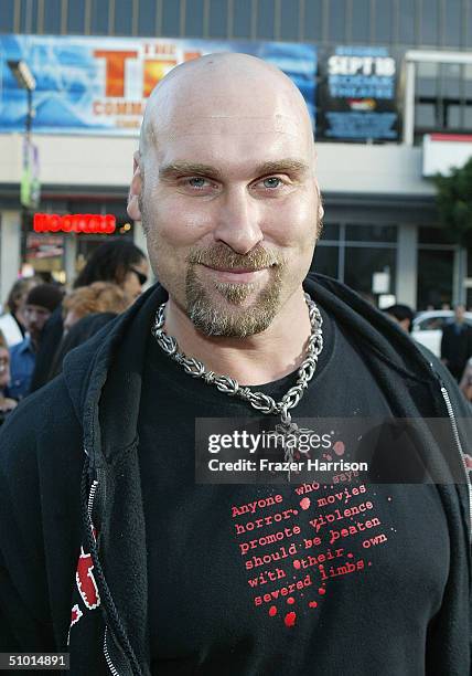 Actor Andrew Bryniarski arrives at the World Premiere of "LA Twister" on June 30, 2004 at the Grauman's Chinese Theatre, in Hollywood, California.