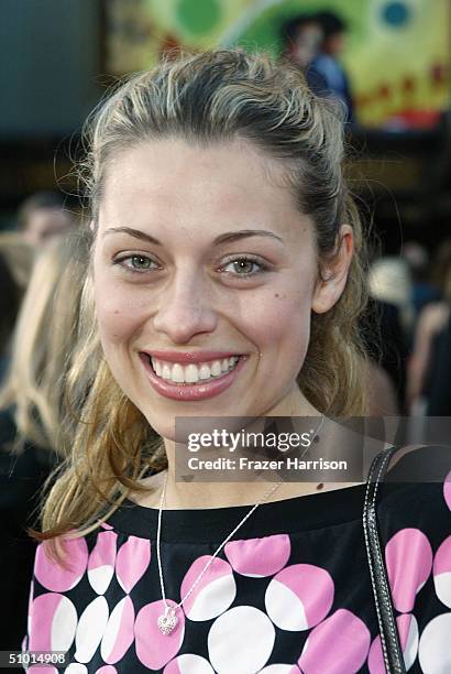 Actress Amy Brasseppe arrives at the World Premiere of "LA Twister" on June 30, 2004 at the Grauman's Chinese Theatre, in Hollywood, California.