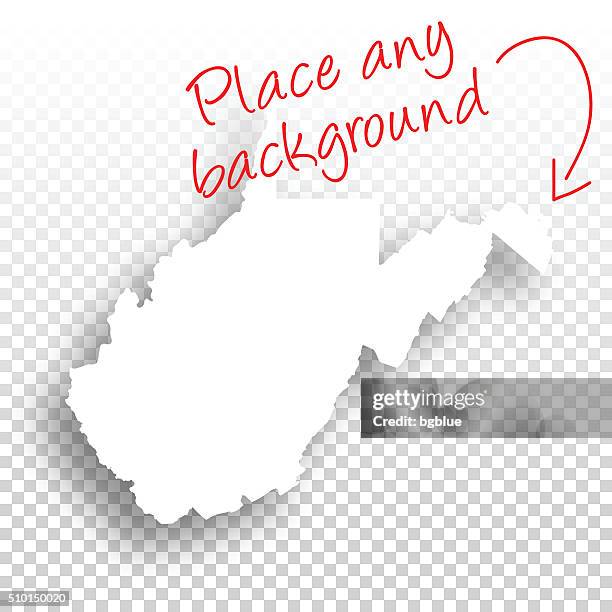 west virginia map for design - blank background - west-virginia-county-map stock illustrations
