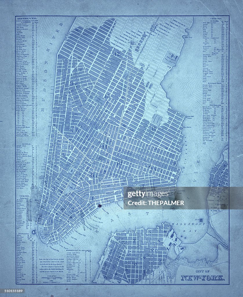 Map of new york city 1835