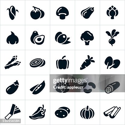 Vegetable Icons Vegetable Icons