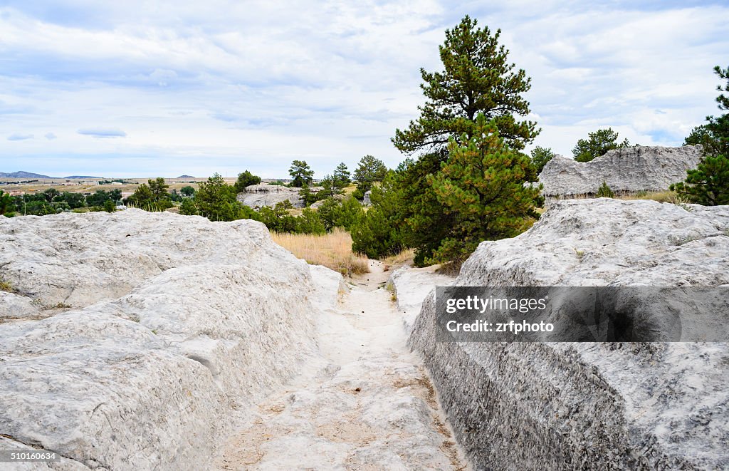 Trail Ruts Oregon Trail Ruts State Historic Site High-Res Stock Photo - Getty Images