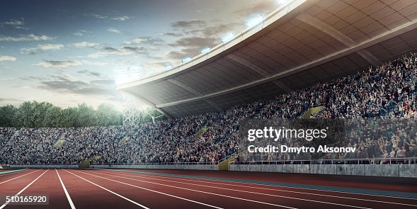 Runners Statium Stadium With Running Tracks High-Res Stock Photo - Getty Images