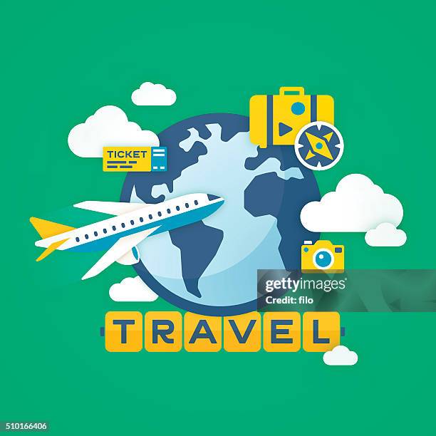 ilustraciones, imágenes clip art, dibujos animados e iconos de stock de fondo de viajes - business travel