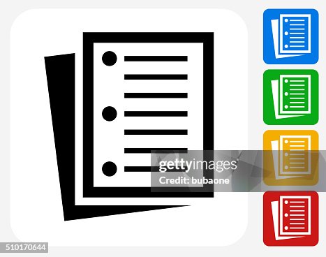Documents Icon Flat Graphic Design Documents Icon Flat Graphic Design