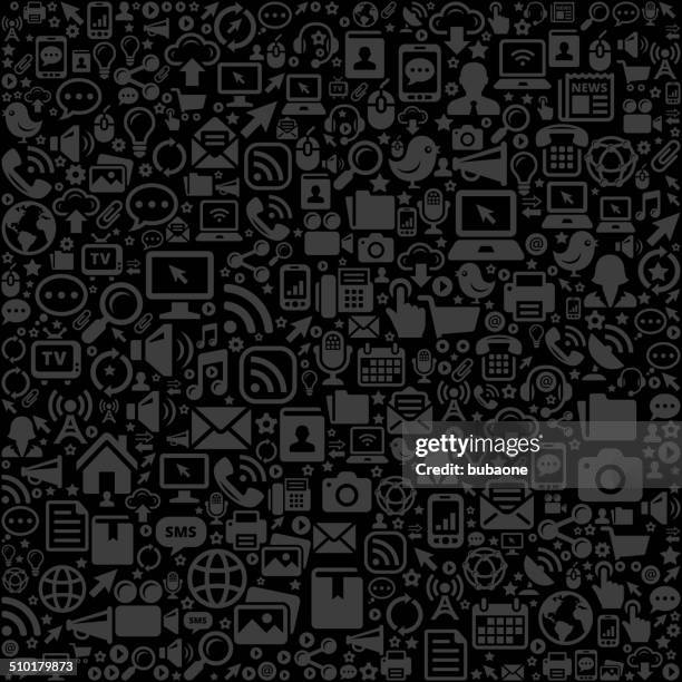 technology & communication on seamless background - portrait plain background stock illustrations