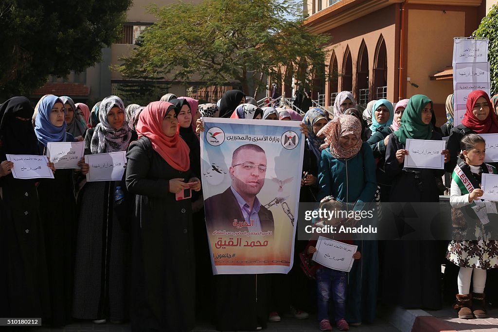 Protest for Palestinian prisoners in Israeli prisons