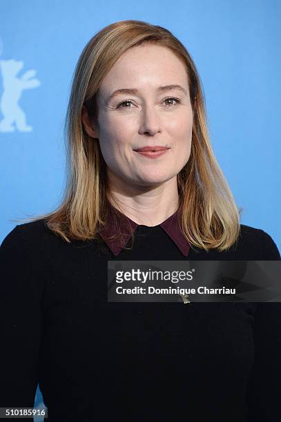 Actress Jennifer Ehle attends the 'A Quiet Passion' photo call during the 66th Berlinale International Film Festival Berlin at Grand Hyatt Hotel on...