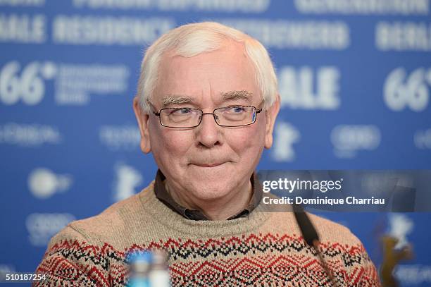 Director Terence Davies attends the 'A Quiet Passion' press conference during the 66th Berlinale International Film Festival Berlin at Grand Hyatt...
