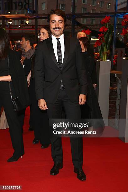 Ricardo Pereira attends the 'Letters from War' premiere during the 66th Berlinale International Film Festival Berlin at Berlinale Palace on February...