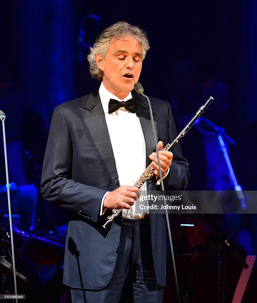 Andrea Bocelli Performs At Hard Rock Live!