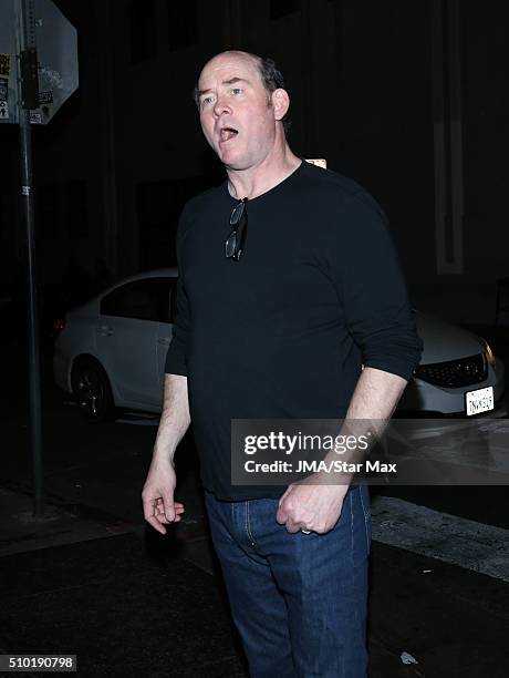 David Koechner is seen on February 13, 2016 Los Angeles, CA.