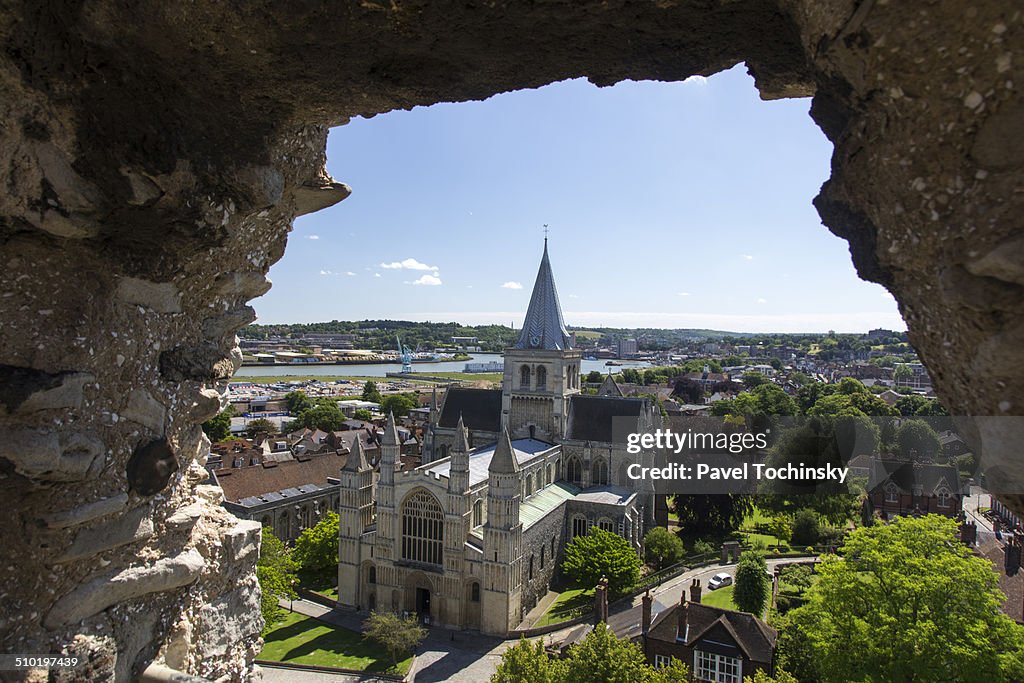 Norman/Gothic cathedral in Rochester, England