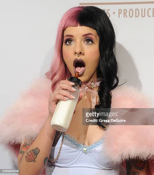 Singer Melanie Martinez arrives at The Creators Party Presented by Spotify, Cicada, Los Angeles at Cicada on February 13, 2016 in Los Angeles,...