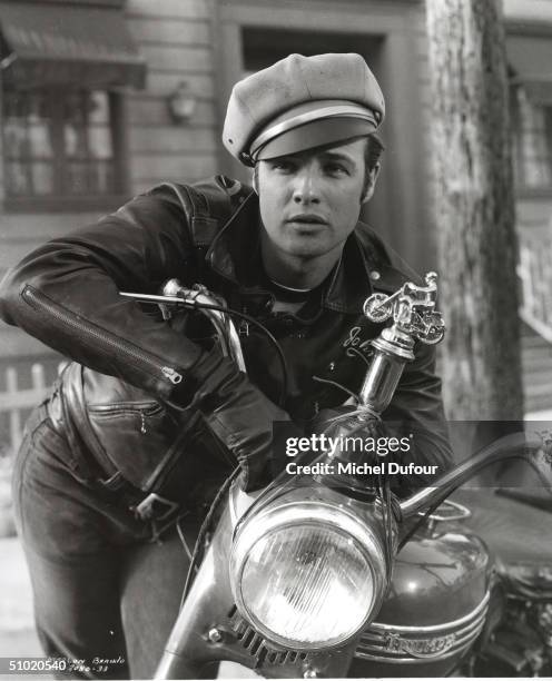 Actor Marlon Brando is seen in this undated photo for the movie The Wild One. Brando's attorney announced July 2, 2004 that the 80 year-old actor...