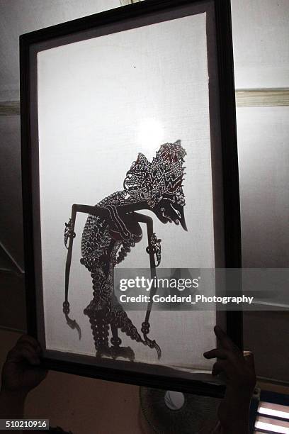 indonesia: shadow puppet - yogyakarta stock pictures, royalty-free photos & images