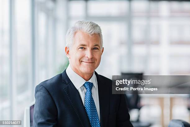 portrait of confident businessman - ビジネスフォーマル ストックフォトと画像