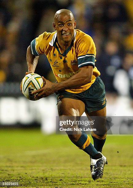 George Gregan of the Wallabies in action during the test match between the Australian Wallabies and the Pacific Islanders at Adelaide Oval, on July...