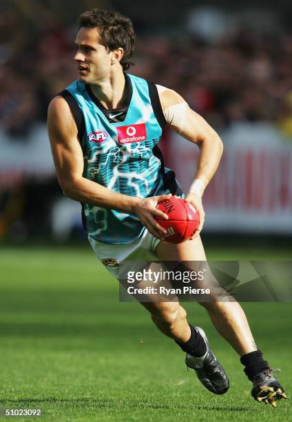 Gavin Wanganeen for the Power in action during the round fourteen AFL match between The St.Kilda Saints and The Port Adelaide Power at York Park, on...