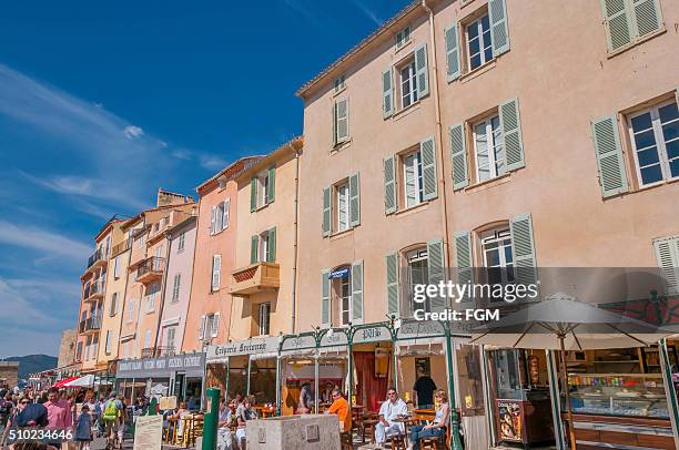 st tropez waterfront - st tropez stock pictures, royalty-free photos & images