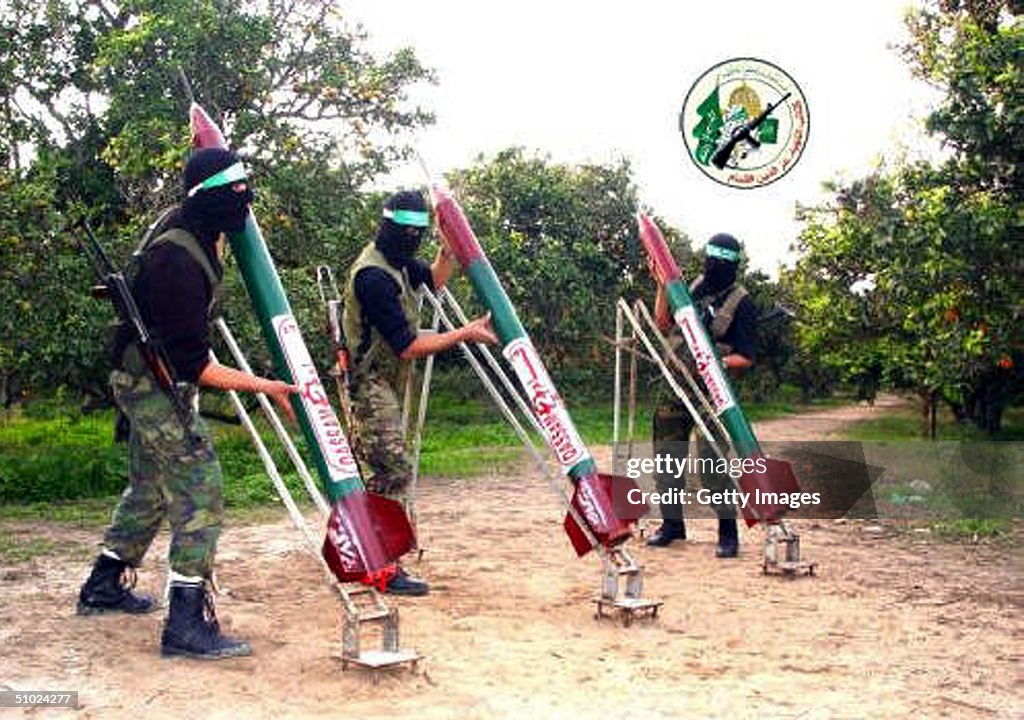 Hammas Made Rockets A recent undated handout photo made available July 4, 2004 by the ...