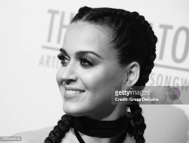 Singer Katy Perry arrives at The Creators Party Presented by Spotify, Cicada, Los Angeles at Cicada on February 13, 2016 in Los Angeles, California.