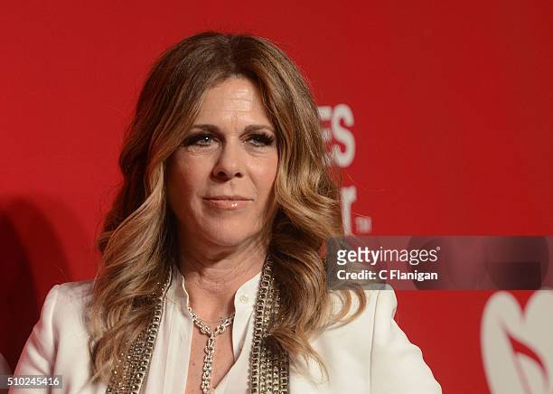 Actress/singer Rita Wilson attends the 2016 MusiCares Person of the Year honoring Lionel Richie at the Los Angeles Convention Center on February 13,...