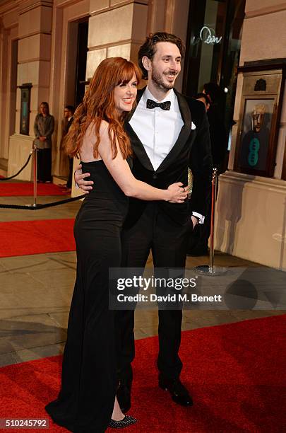 Blake Harrison and Kerry Ann Lynch attend the EE British Academy Film Awards at The Royal Opera House on February 14, 2016 in London, England.