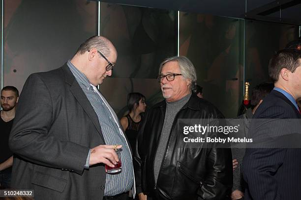 February 13: Miami Heats Andy Elisburg and owner Micky Arison during The Gentleman's Supper Club hosted by Chris Paul, Dwyane Wade and Carmelo...